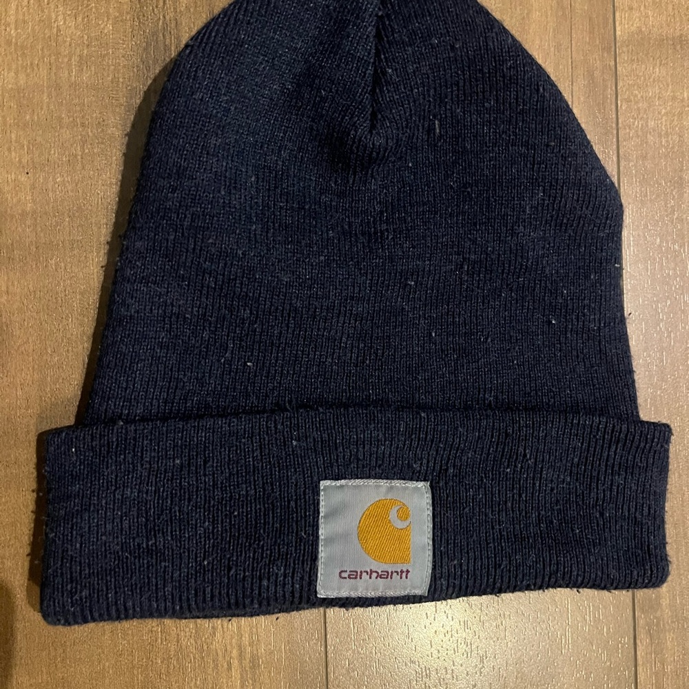 Carhartt bleu Navi Beanie - Picture 5 of 5